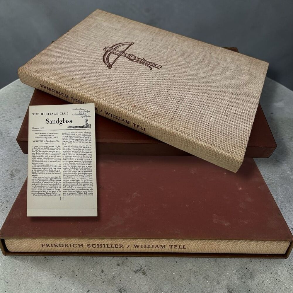 William Tell By Johann Christoph Friedrich Von Schiller 1952 Hardcover Book